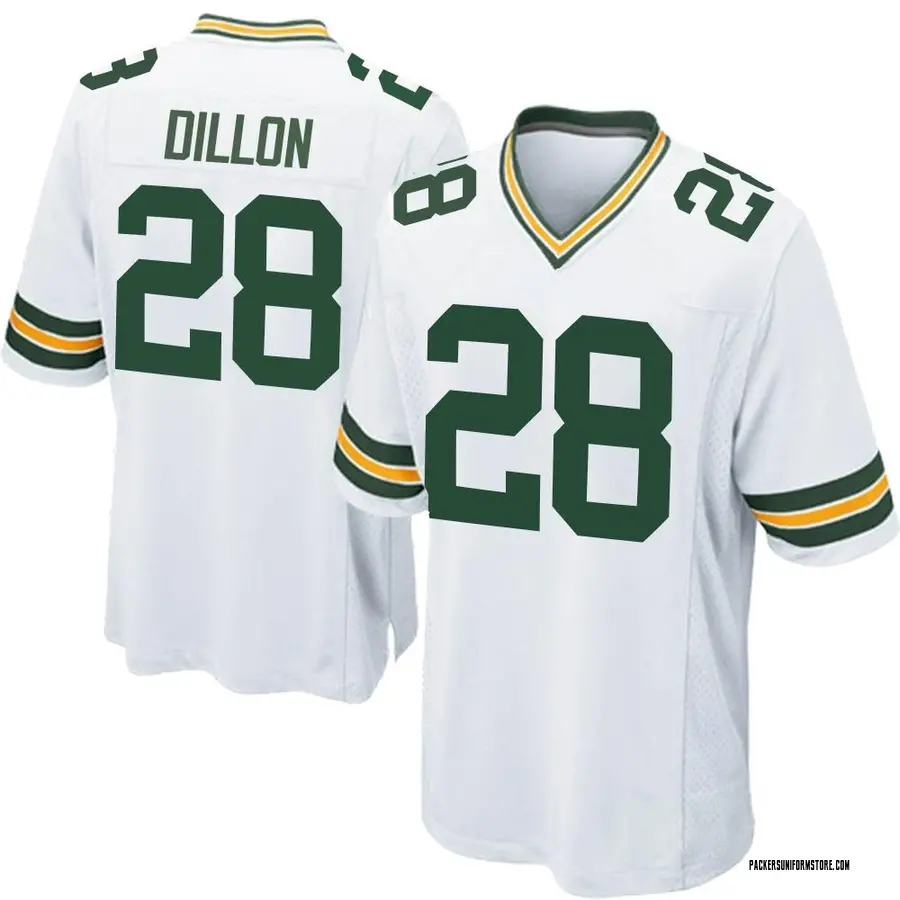 Men's Nike AJ Dillon Green Bay Packers Team Game Jersey Size: Small