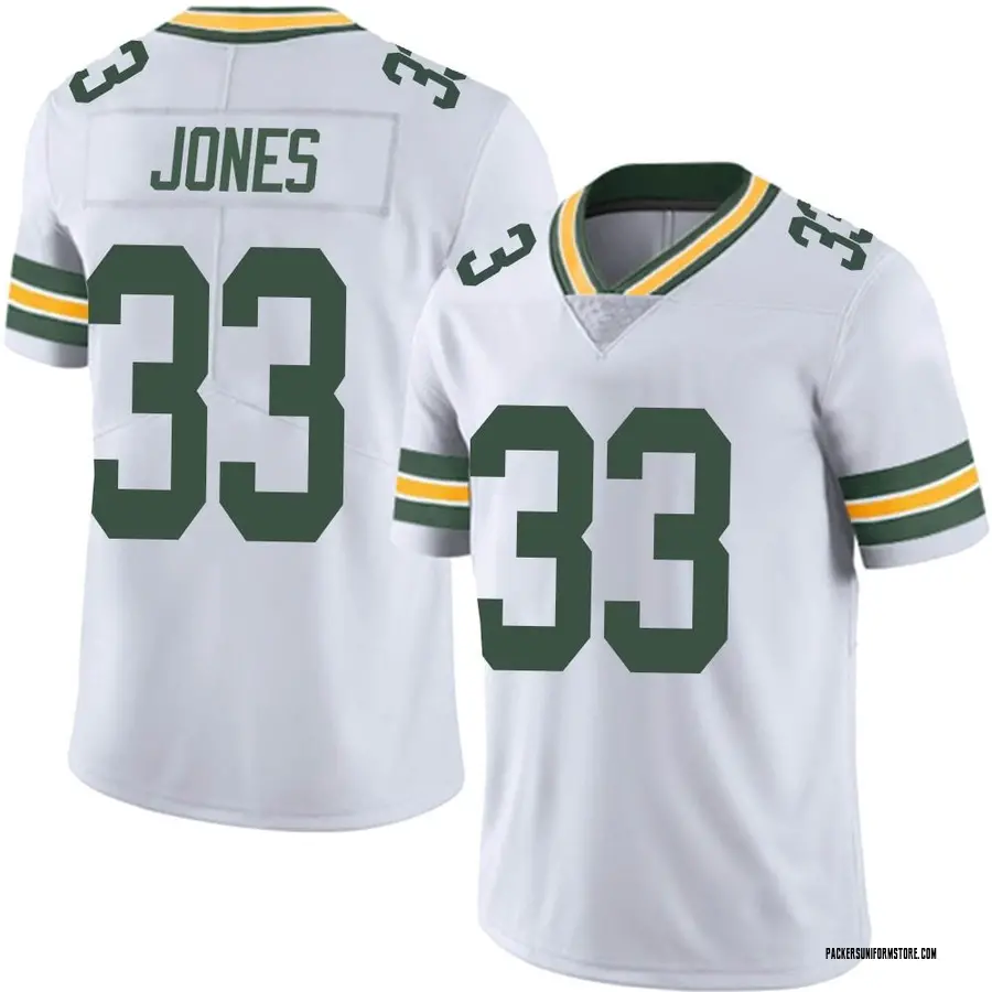 Nike Aaron Jones Green Bay Packers Men's Limited White Vapor