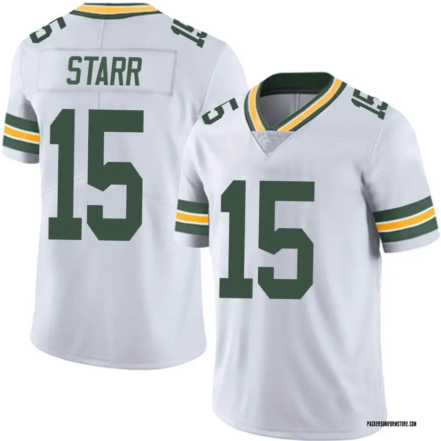 white bart starr jersey