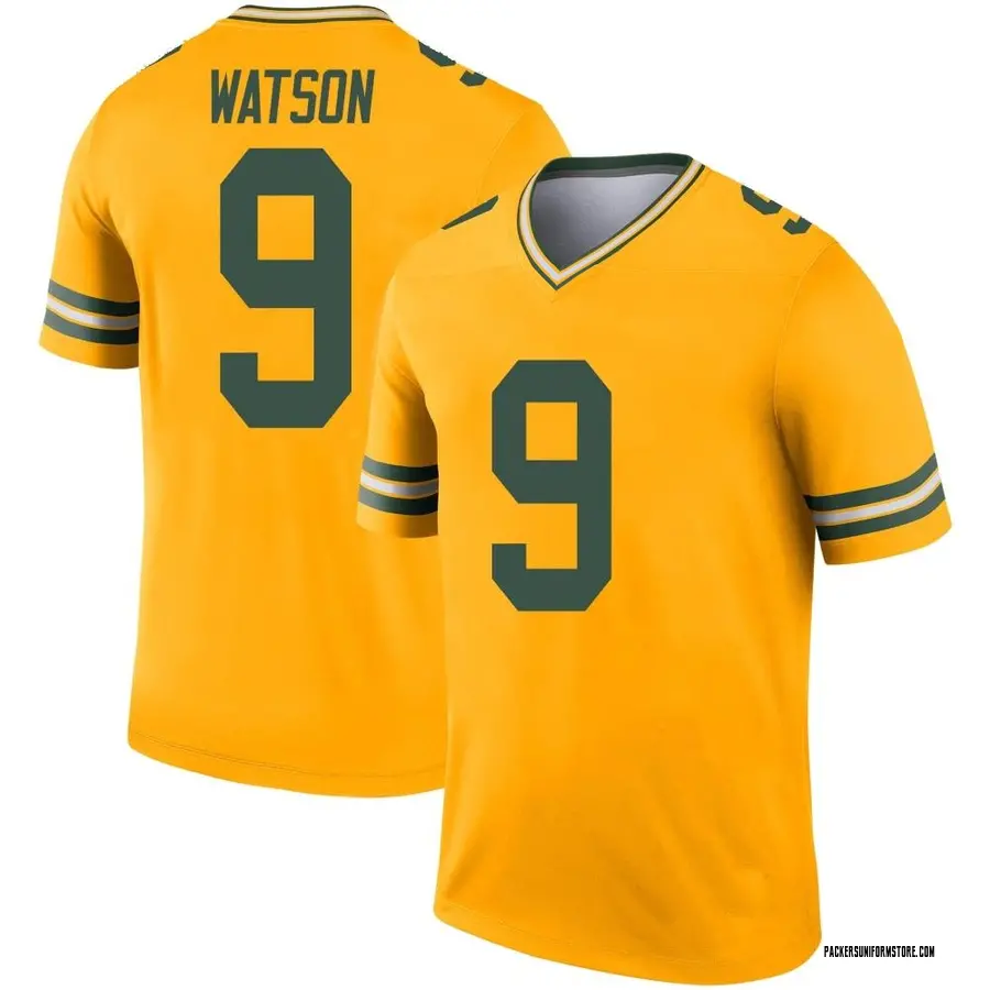 Nike Royce Newman Green Bay Packers Men's Legend Gold Inverted Jersey