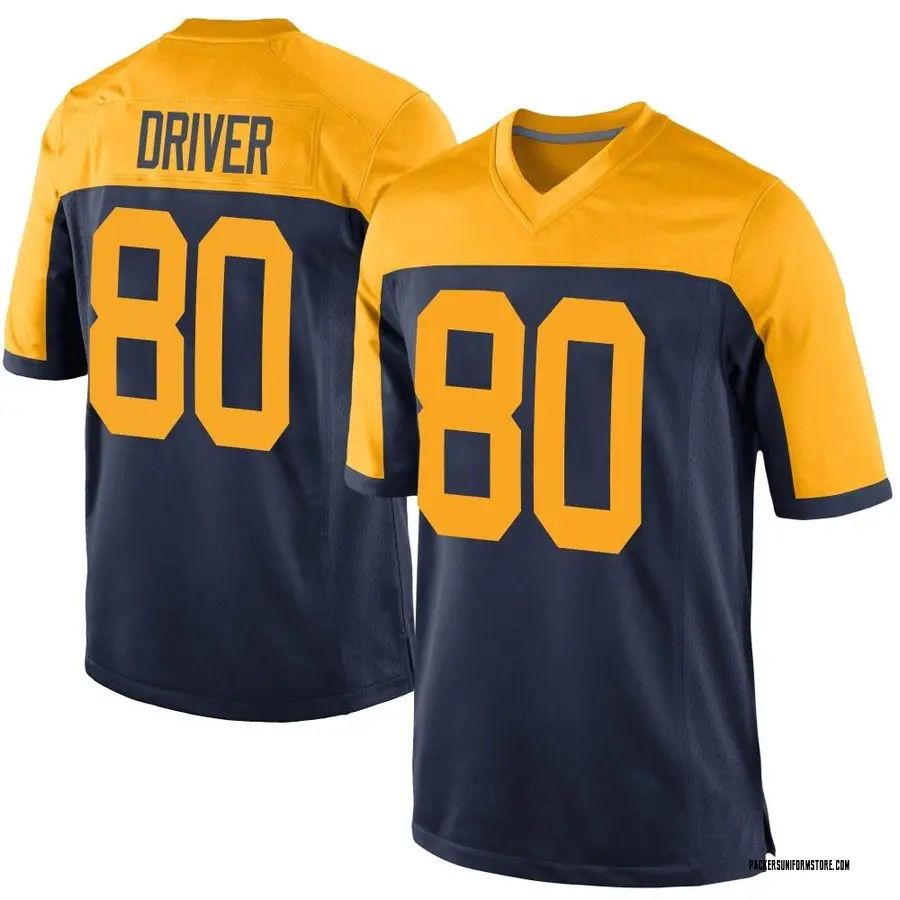 Nike Donald Driver Green Bay Packers Men's Game Navy Alternate Jersey