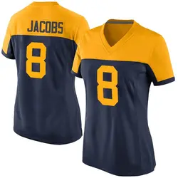 Nike Josh Jacobs Green Bay Packers Women's Game Navy Alternate Jersey