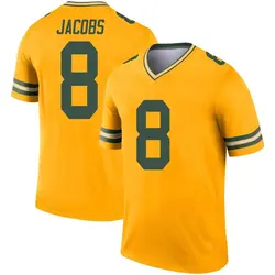 Nike Josh Jacobs Green Bay Packers Youth Legend Gold Inverted Jersey